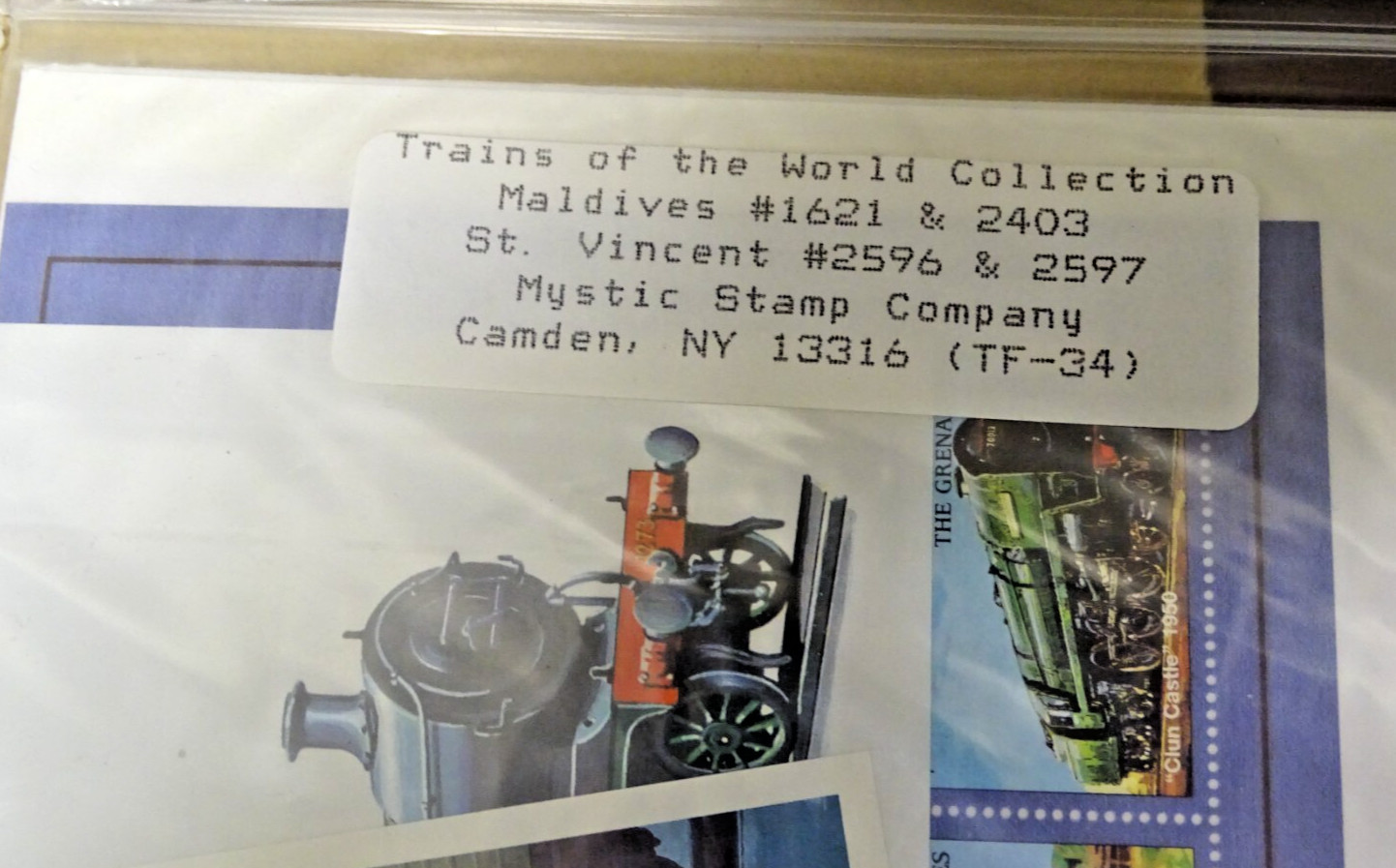 Trains of the World Stamp Collection Four(4) Sets Mystic Stamp "Mint"
