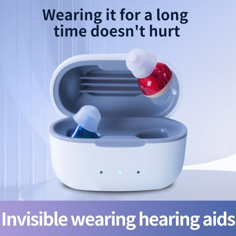 Bluetooth APP Control Hearing Aids Rechargeable For Seniors With Noise Reduction