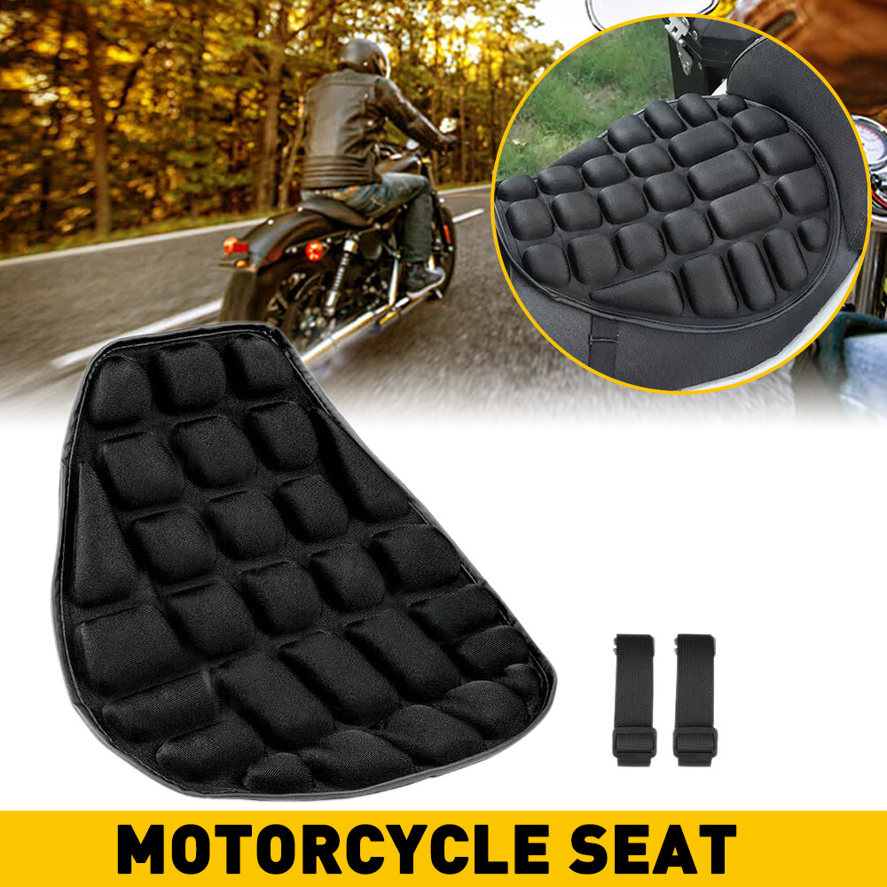 Rider Passenger Seat Cushion Seat Cover Seat Pad For Harley Touring Black OXILAM