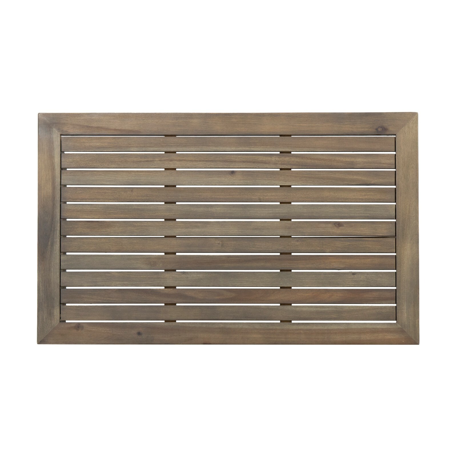Outdoor Acacia Wood Slat Top Coffee Table