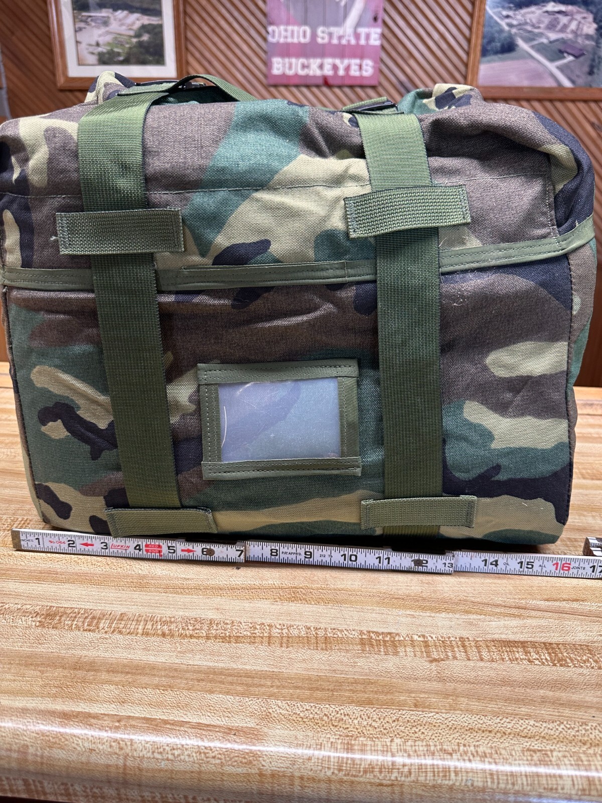 US Military MOLLE Woodland Sleep System Carrier, Used, Free Shipping