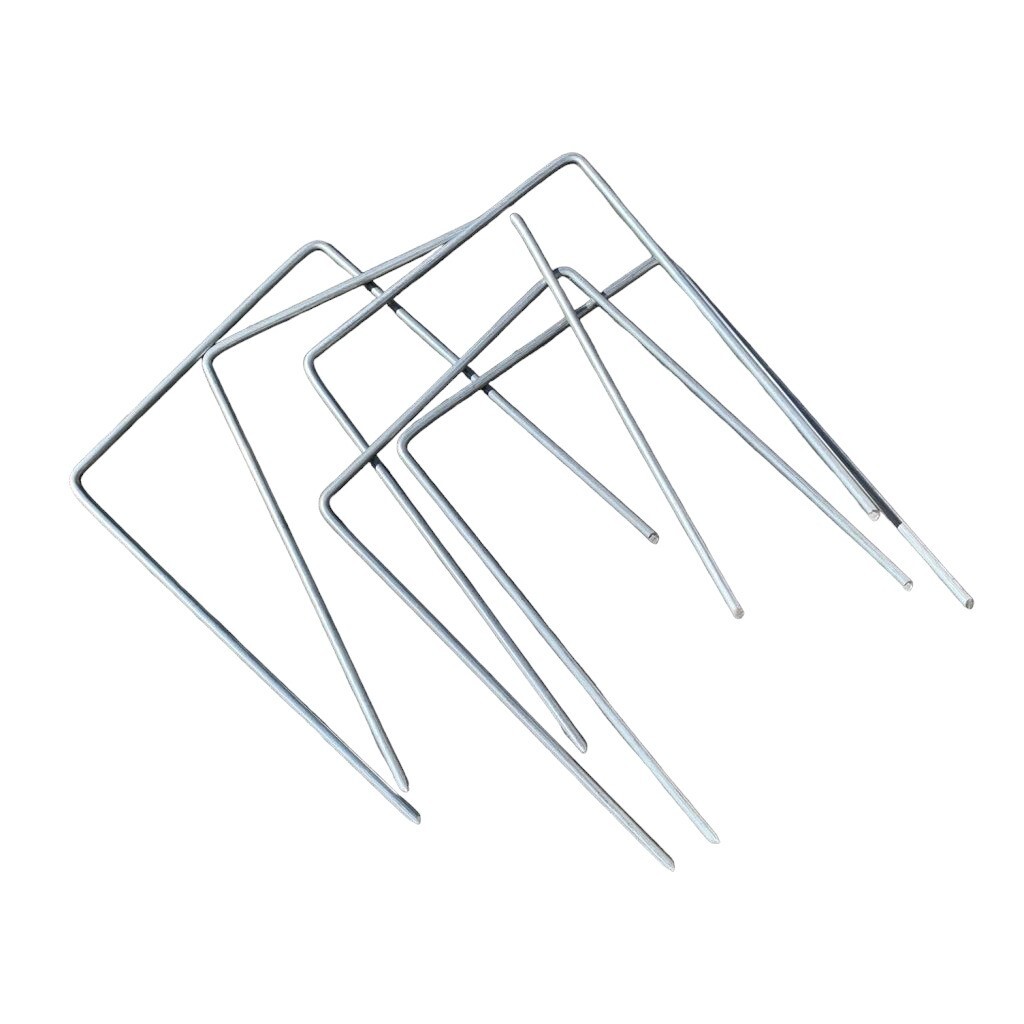 Sandbaggy Extra Wide Landscape Staples (6" W x 8" L) - 7 Gauge Galvanized Steel