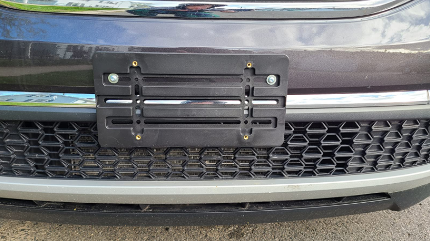 Universal License Plate Tag Holder Mounting Relocator Adapter Bumper Kit Bracket