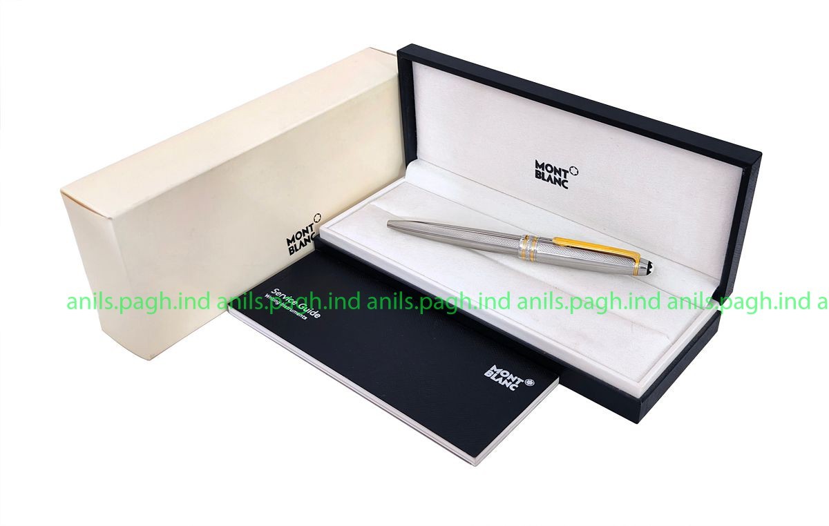 Refurbished# Montblanc Meisterstuck Solitaire 163 Ballpoint Pen with Gold Trim