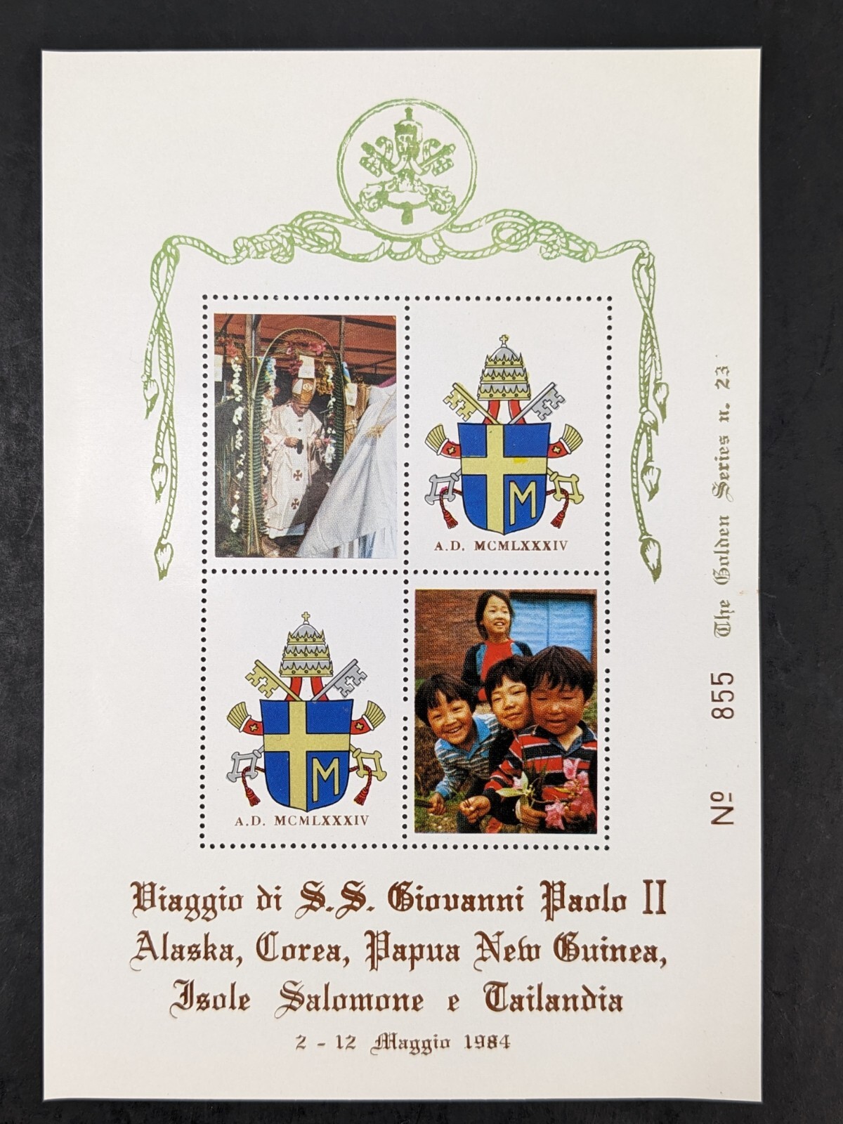 Pope John Paul II, The Golden Series Trip to Asia & Alaska 14 Covers Plus Stamps