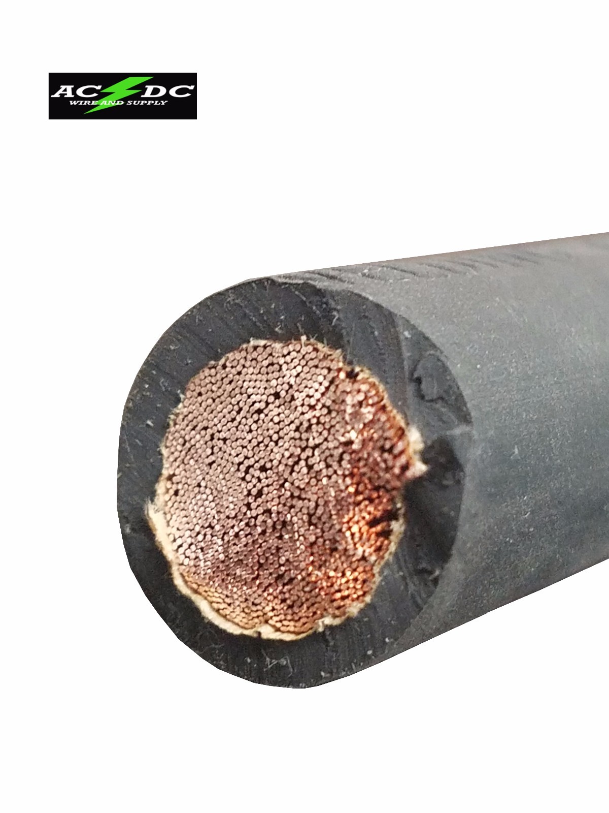 Battery Cable Pure Copper Power Wire 1/0 or 2/0 Gauge AWG Made in USA SAE J1127