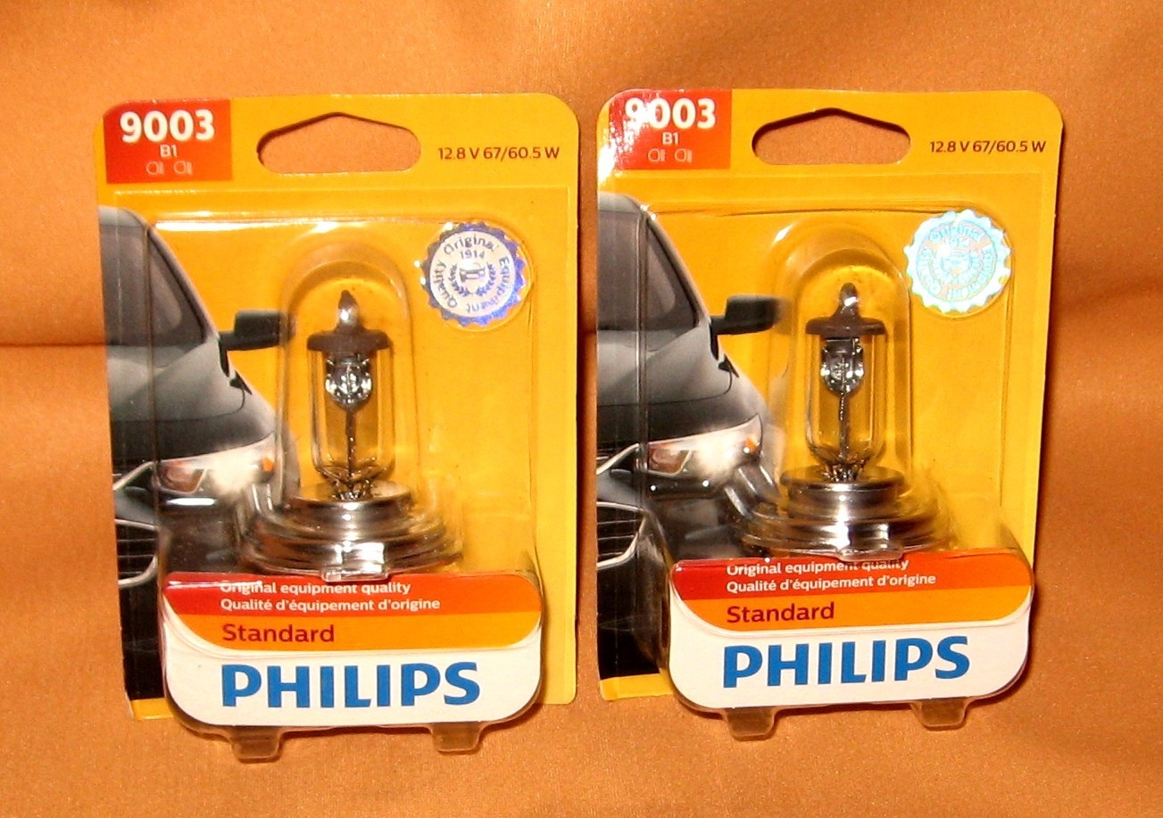 Philips 9003 B1 Standard Halogen Replacement Headlight Bulb, 2 Pack