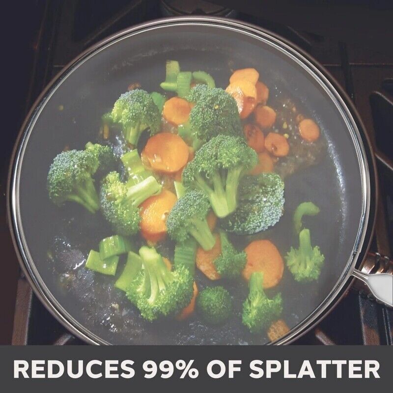 Splatter Screen for Frying Pan Stainless Steel Fine Mesh Grease Splatter Guard