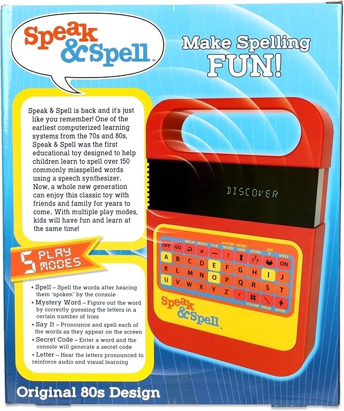 Speak & Spell Electronic Game - Educational Spelling Learning Toy Ages 7+