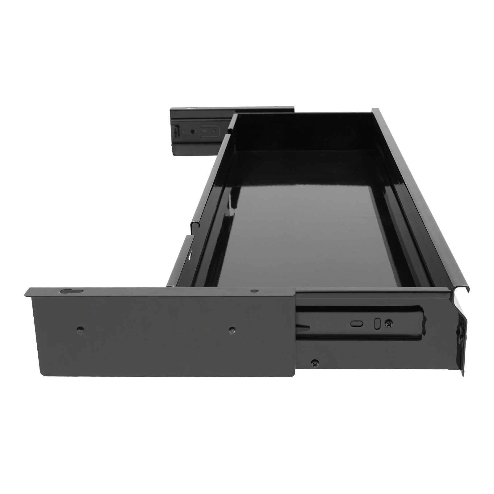 Under Desk Mounted Sliding Pull-out Drawer Storage Organizer Pull-out Drawer