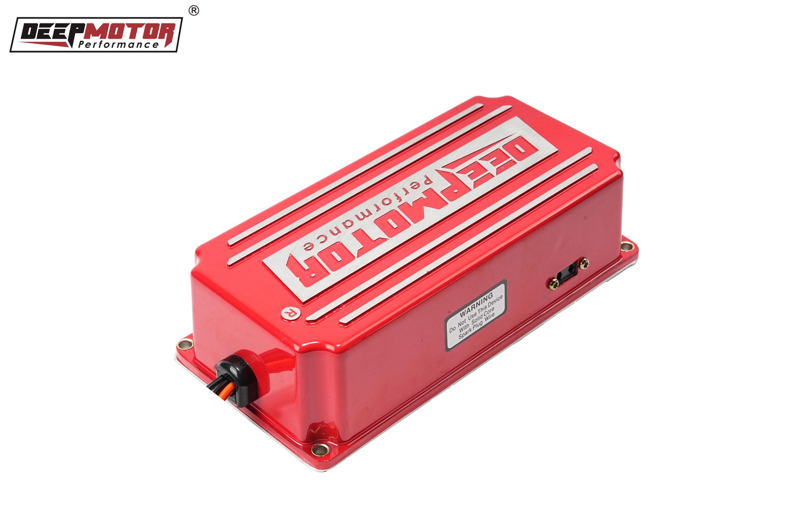 Deepmotor SBF Billet Distributor Coil Ignition Box Kit for Ford 289 302 Red