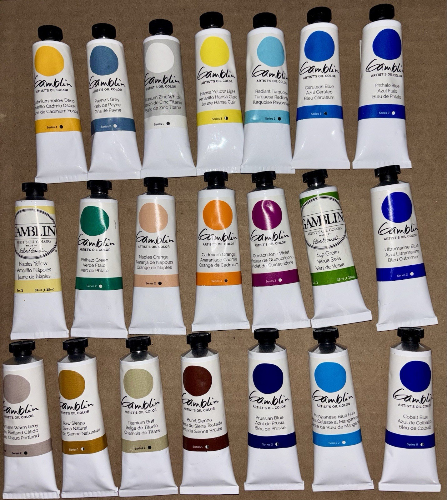 Gamblin Artist’s Oil 40 37ml Paint Tube Colors Robert NEW Art Canvas Brush