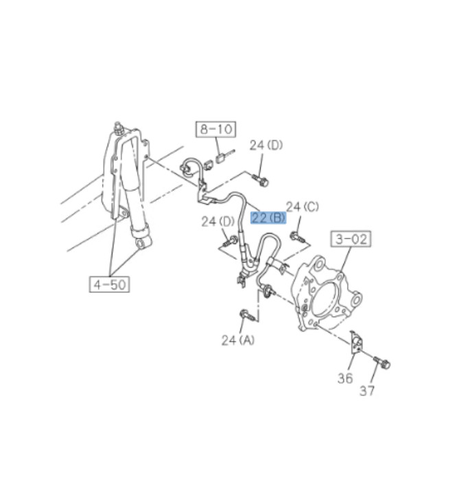 ABS Wheel Speed Sensor For ISUZU NRR NPR NPR-HD NQR Front Left 07-19