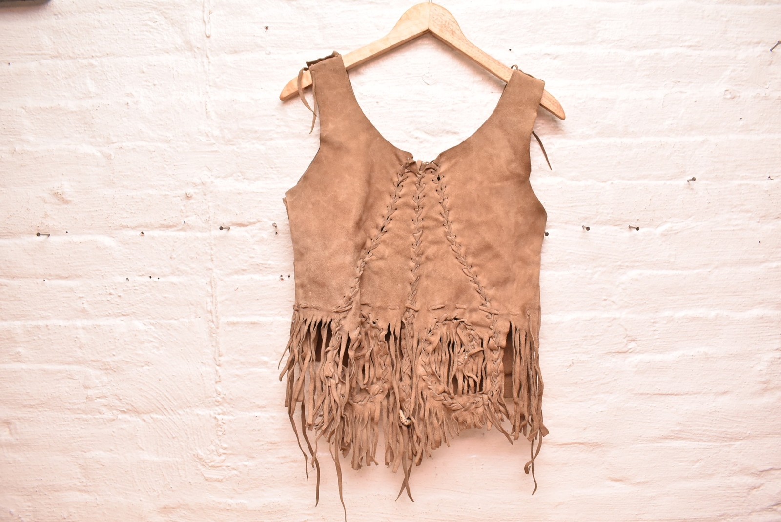 Antique Native American Santee Sioux Indian Beaded Leather Vest Shirt Women's