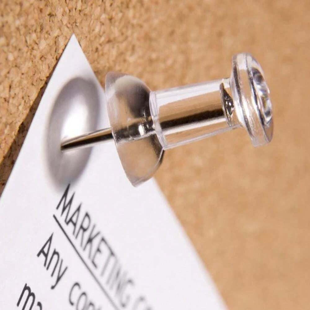 50pcs Thumb Push Pins Tacks Steel Point Thumb Tacks for Cork Board School Office
