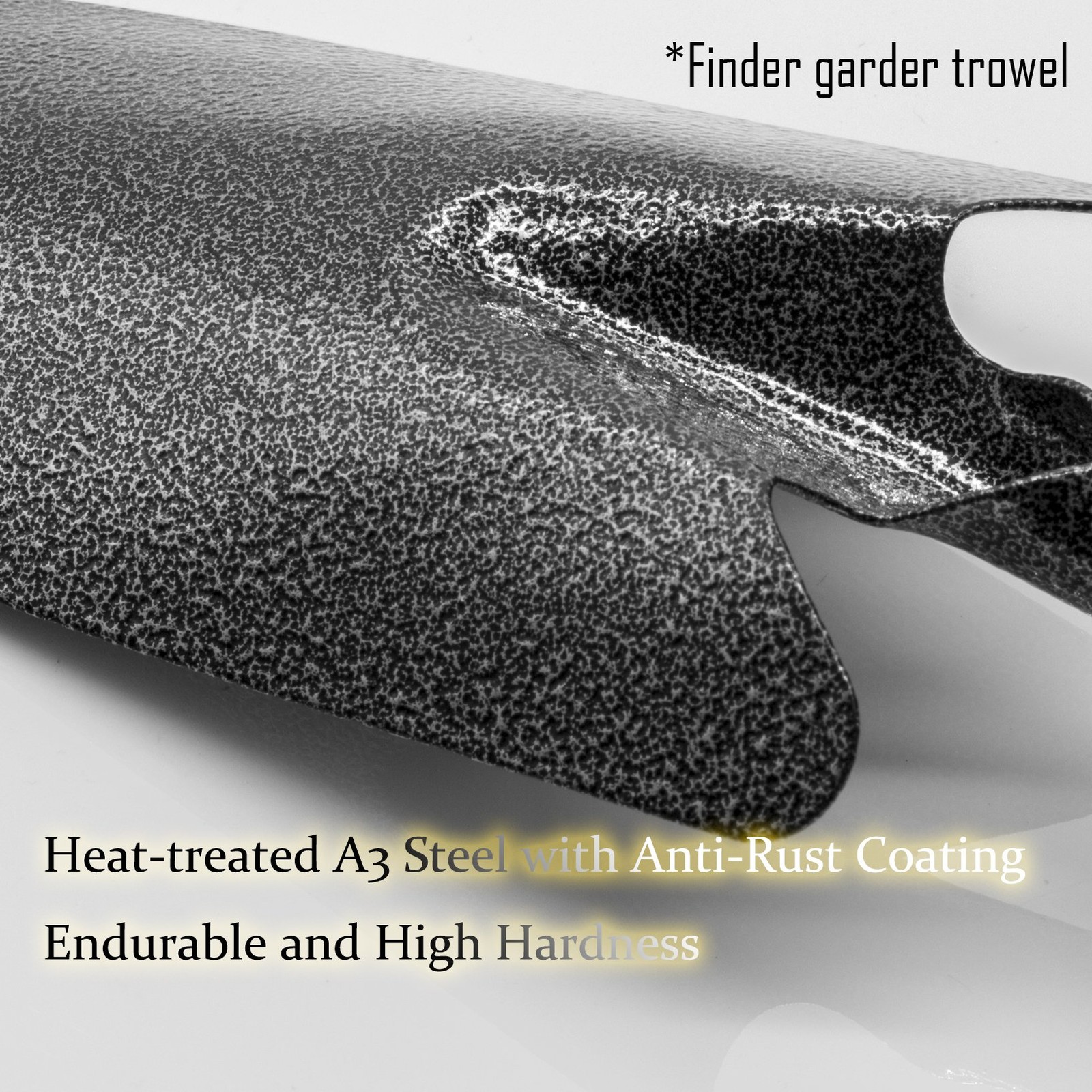 Garden Hand Rake, Steel Garden Cultivator Tools Portable Black and Orange Sma...