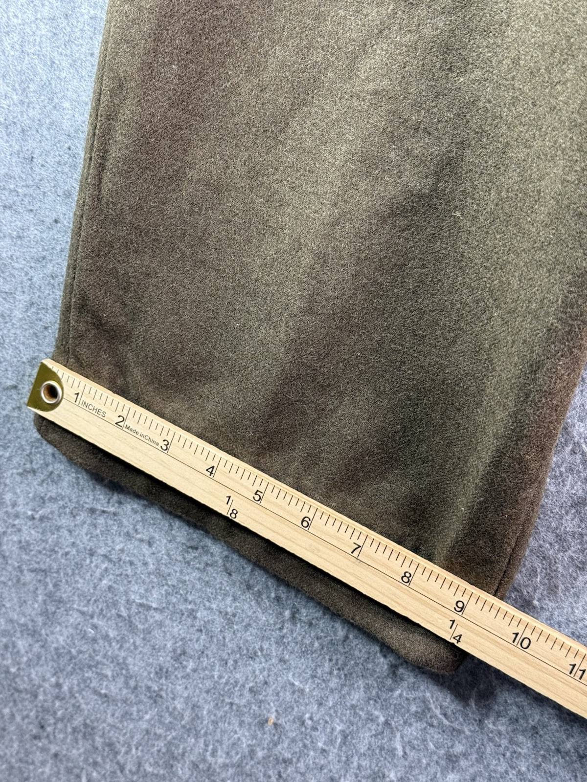 Original True Vintage 1950's Era French Army Green Wool Uniform Trousers 32x30