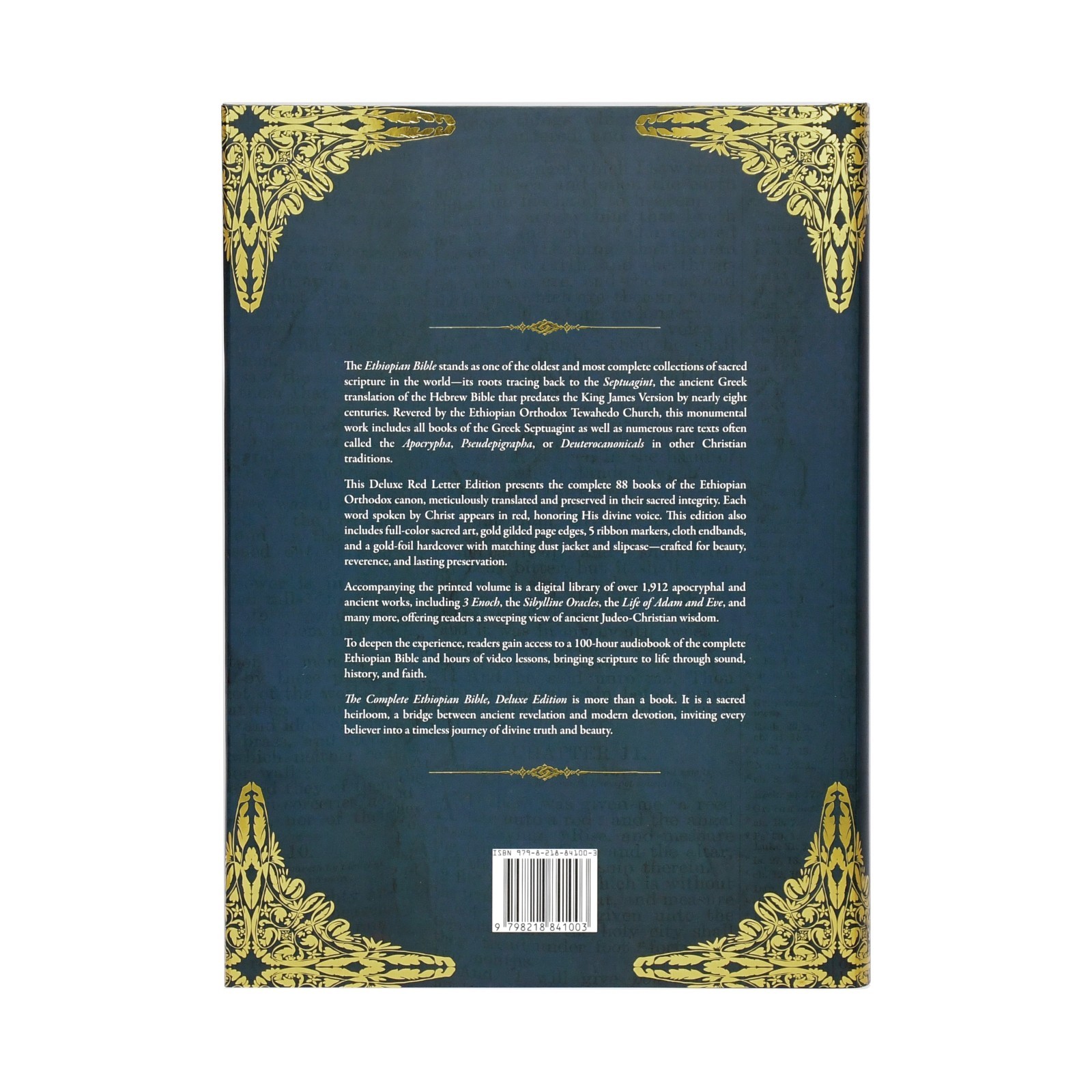 The Most Complete Ethiopian Bible by Asher Wilson, Deluxe Red Letter Edition