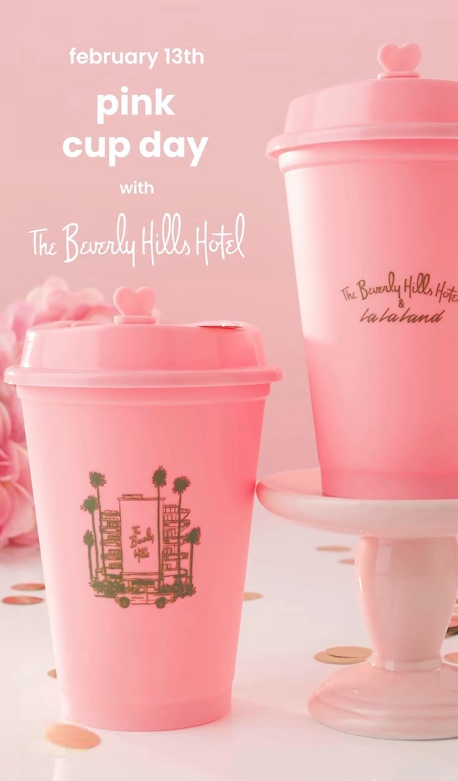 La La land X Beverly Hills Hotel Pink Cup