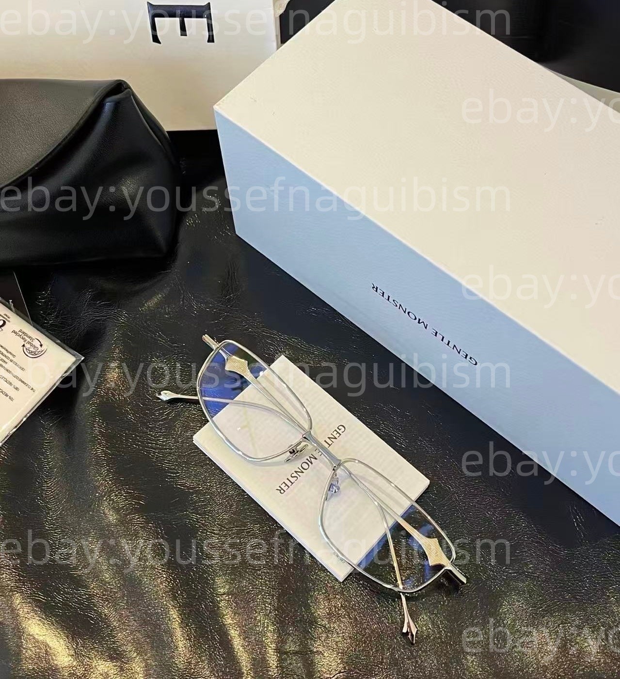 2025 GentleMonster Sunglasses BOLD - Saga 02 Silver Frame Clear Lenses