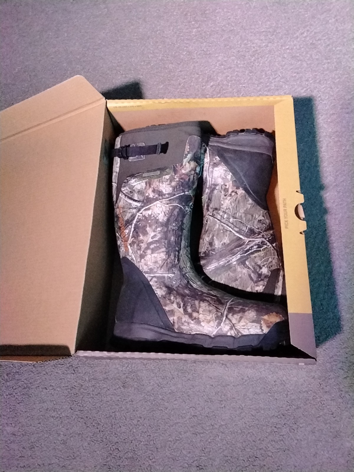 Lacrosse Alphaburly Pro 18” Boot Mens Sz 12 Mossy Oak Infinity 1000g Scent Free