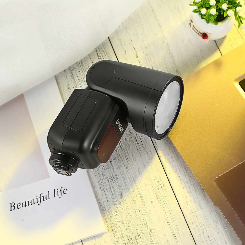 US Godox V1S V1-S 2.4G TTL HSS Round Head Speedlite Flash Light For Sony Camera