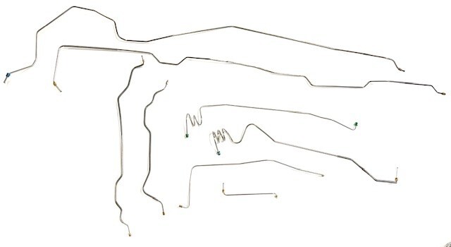 Stainless Steel Full Brake Line Kit, 1973-80 Chevy/GMC K10 & K15 4wd Short Bed