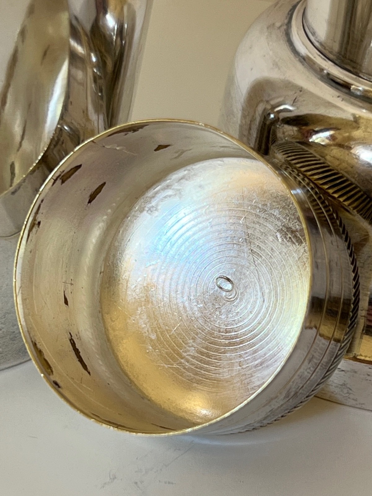 CHAS J HAUCK & SONS SILVER COCKTAIL COMBINATION SHAKER Martini BARWARE 1884