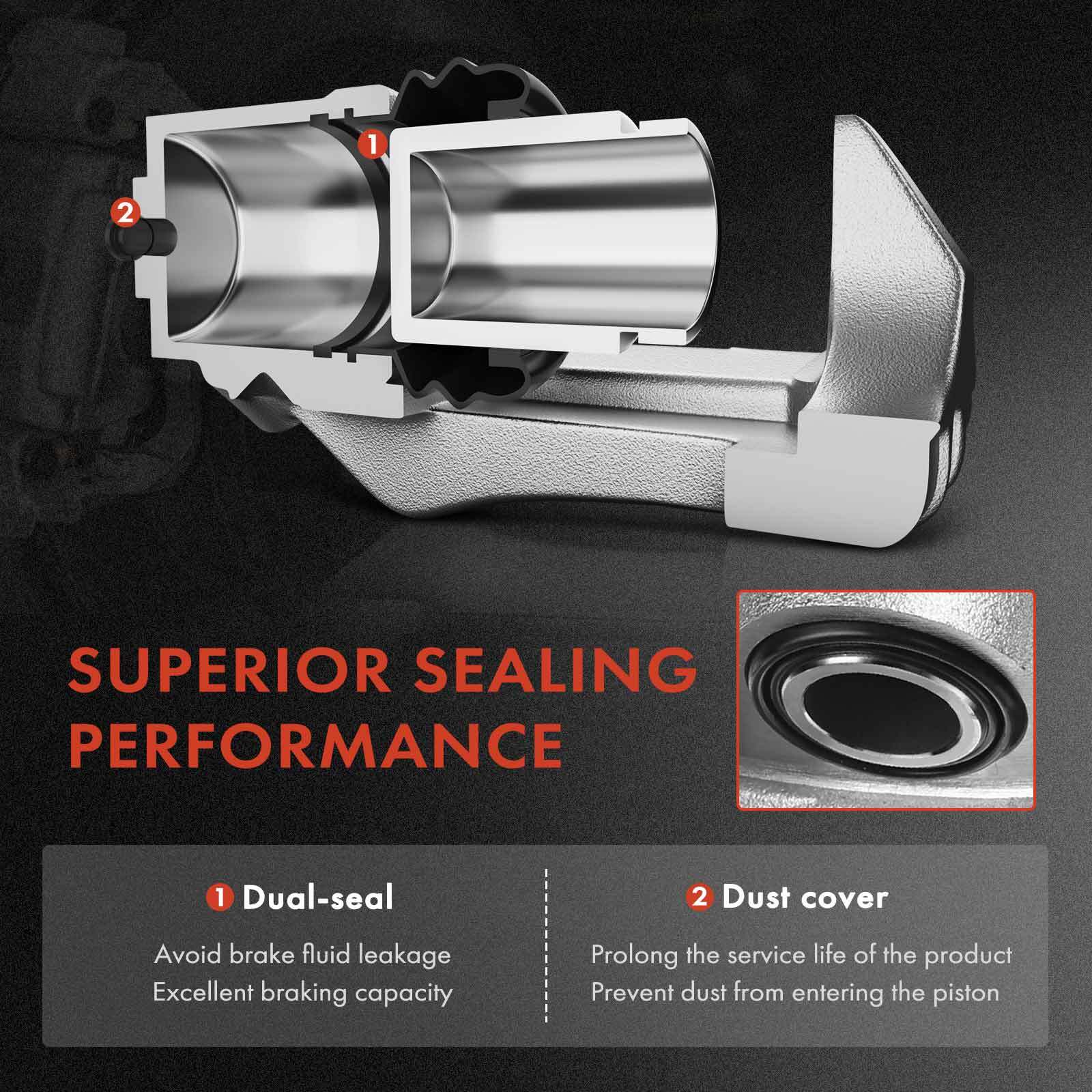 2Pcs Front Left & Right Brake Calipers for Lexus LS400 1995 1996-2000 V8 4.0L