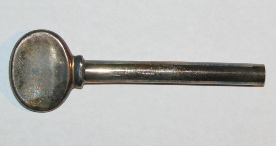 Vintage Tiffany & Co. Sterling Silver Toothpaste Tube Roller Key w/ Monogram 15g