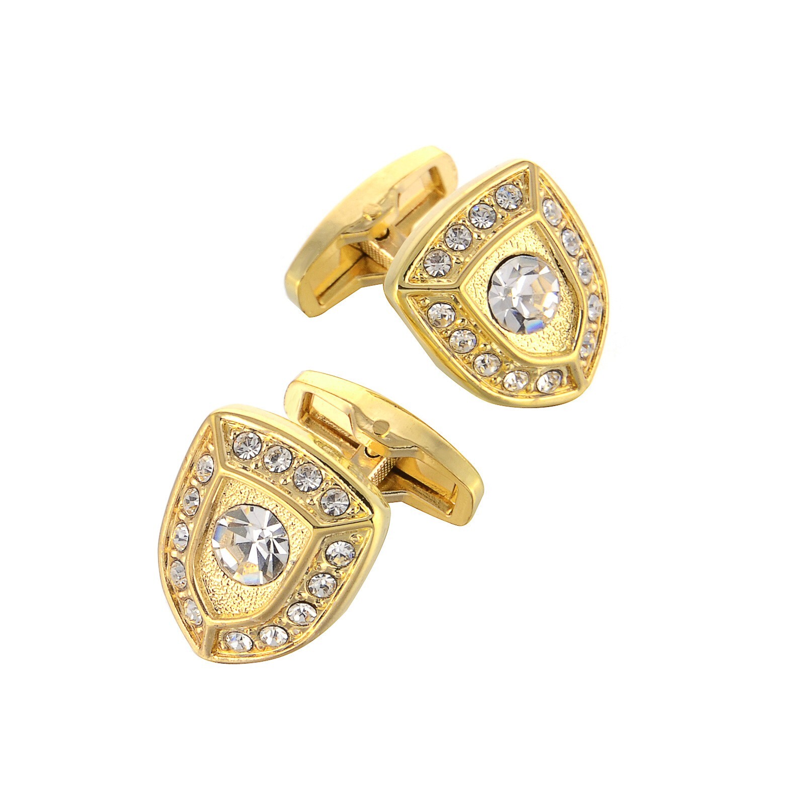 Fashion Men Cufflinks 1 Pair of Shirt Suit Cuff Links Jewelry Rhinestone Classic