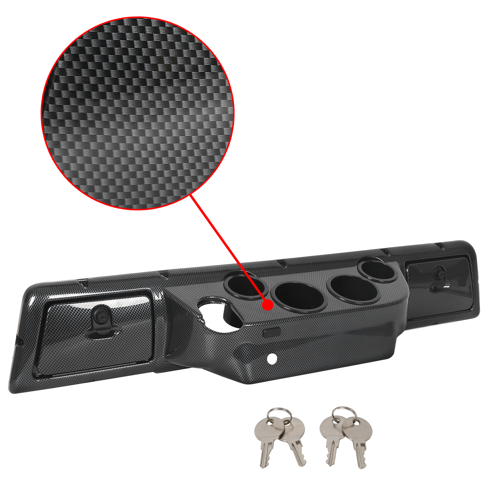 Fits 1982 and Up Club Car DS Golf Cart Carbon Style Dash Board Cover Assembly