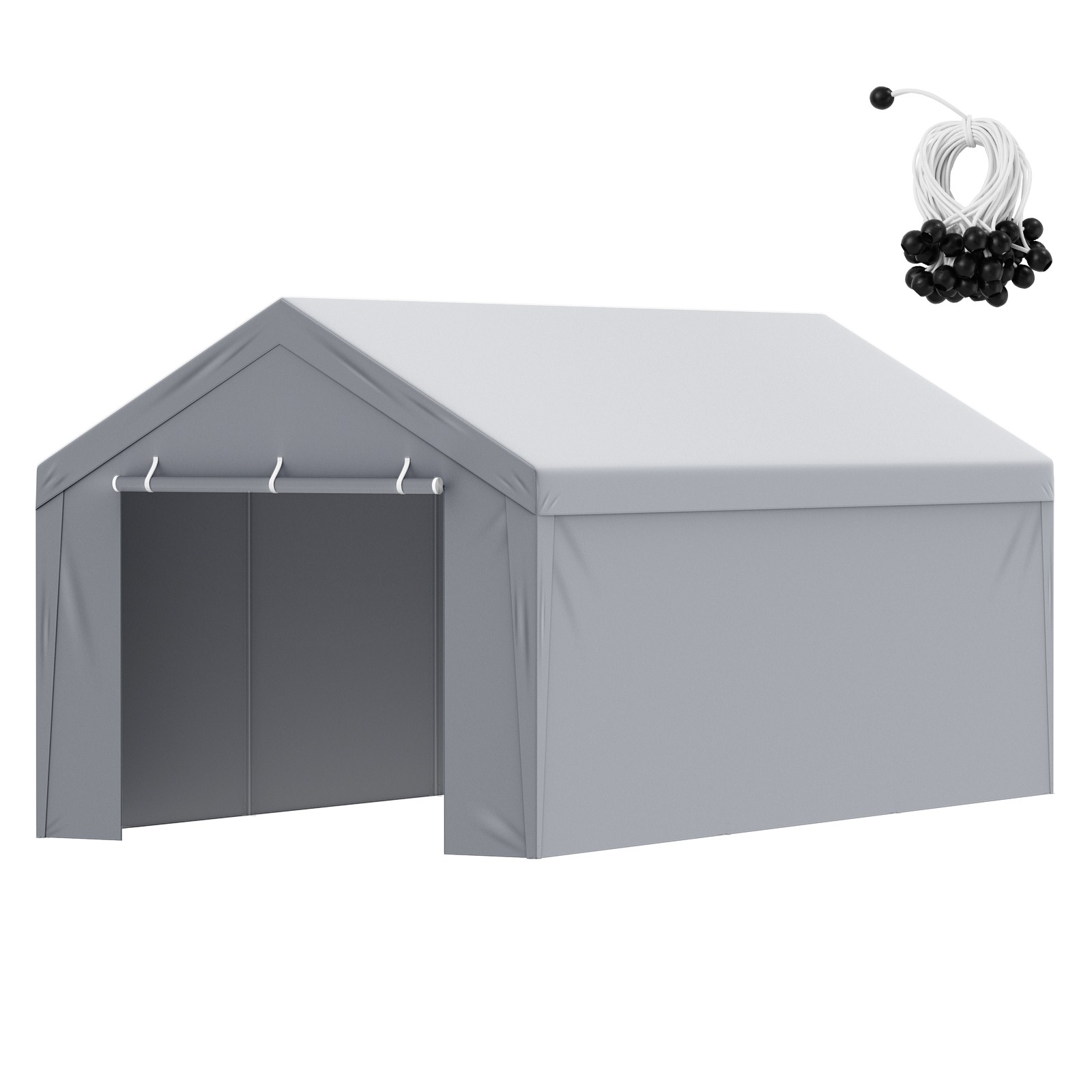 VEVOR Carport Replacement Canopy Car Shelter Top+Side 10x20ft Frame Not Included