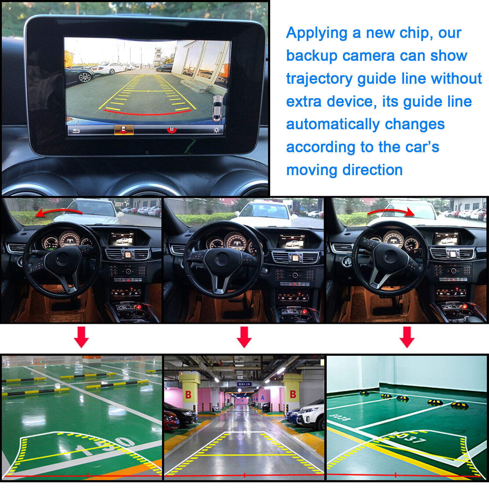 1080P Car Auto Rear View Reverse Backup Parking Camera Waterproof Night Vision