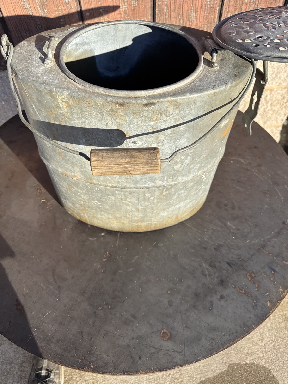 Antique Rare Property Of Seal Ship Oyster Bucket