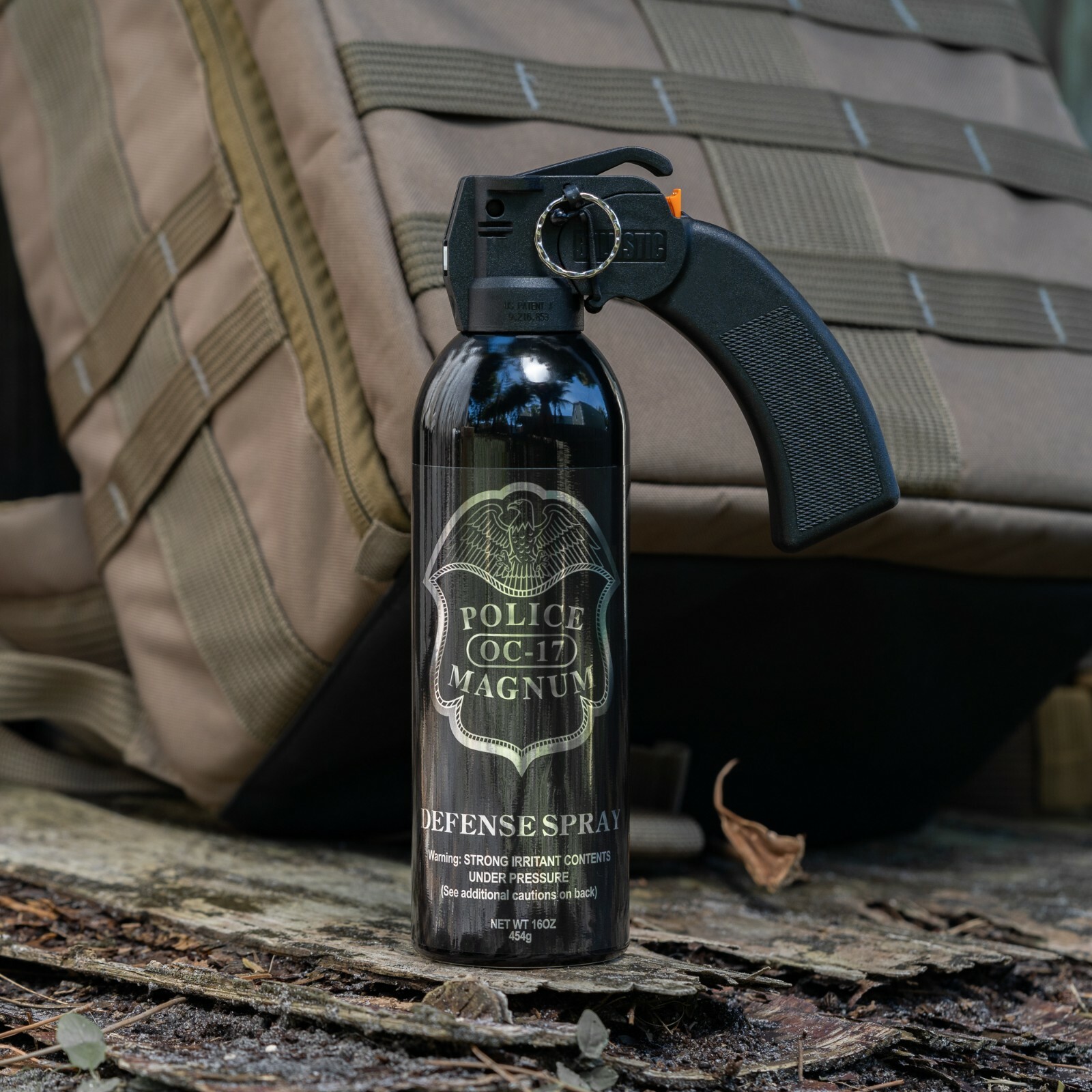 Police Magnum pepper spray 16 oz Pistol Grip Fogger Defense Security Protection