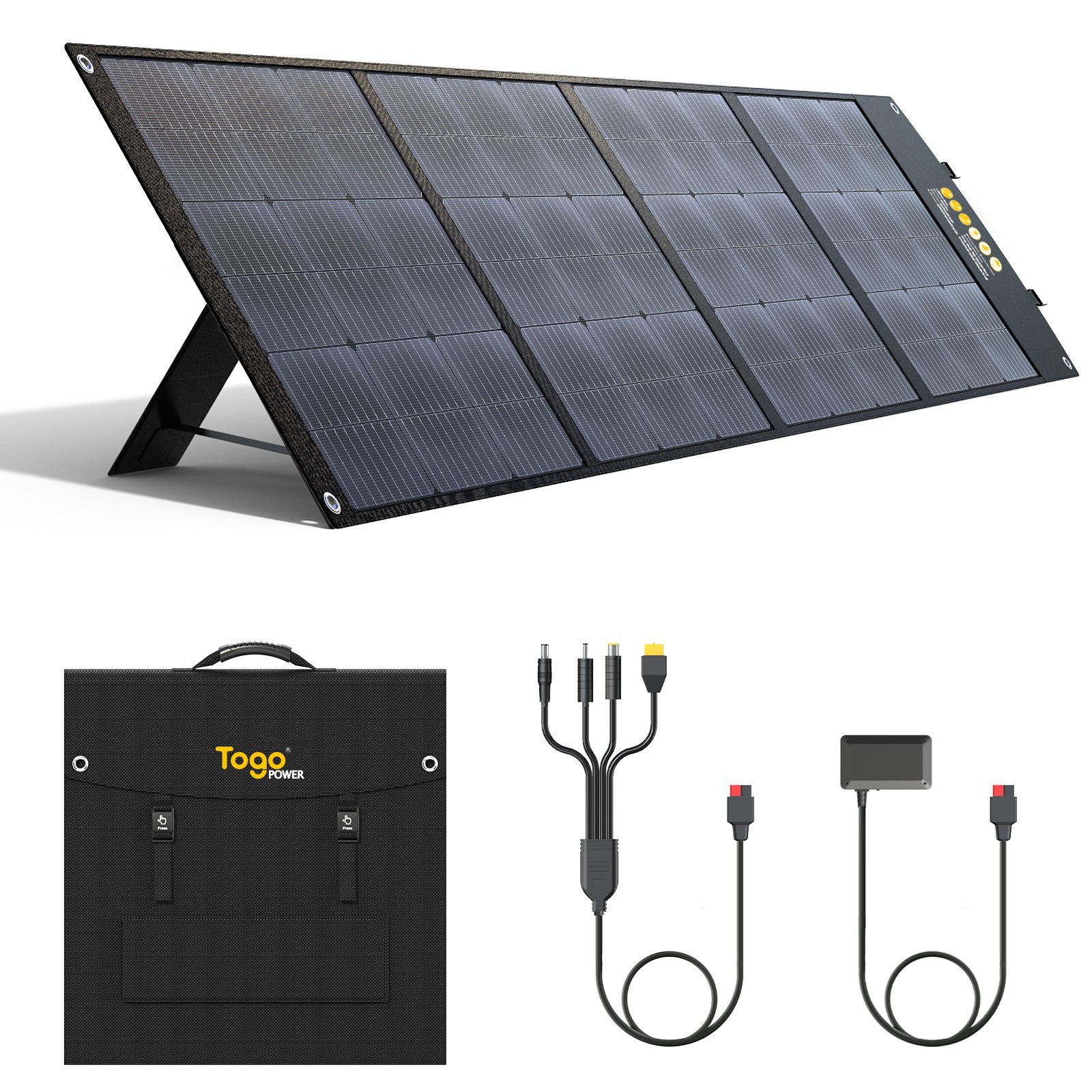 200W Bifacial Portable Solar Panel, Bend Resistant Foldable Solar Panel 200Watt