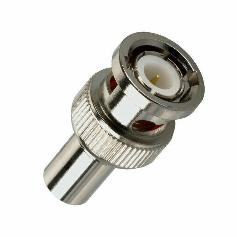 10Pcs BNC Male to RCA Female Coax Coaxial Connector Adapter for CCTV camera