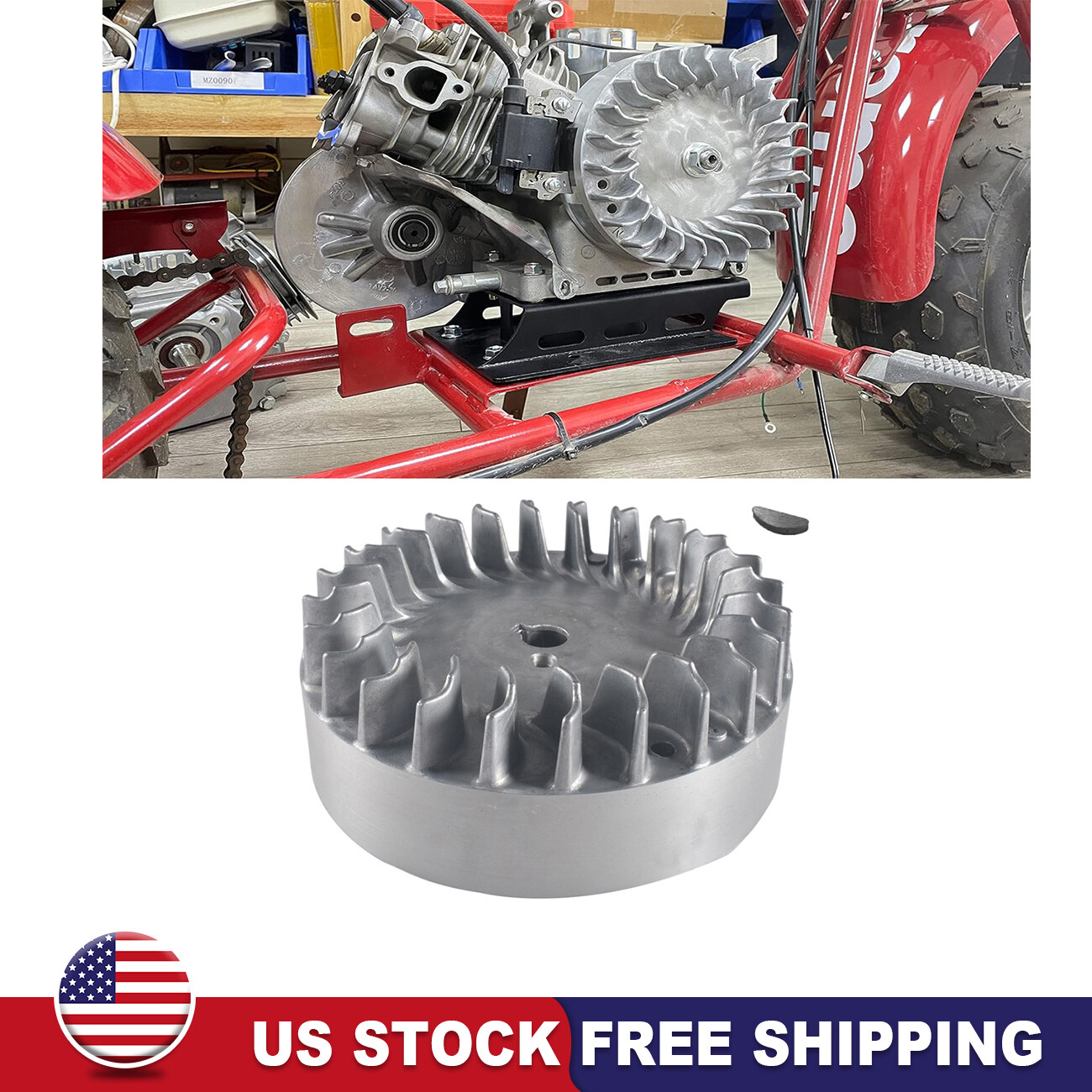 Flywheel For Predator 196cc 212cc 224cc 69730 69736 NonHemi Cast Aluminum 10kRPM