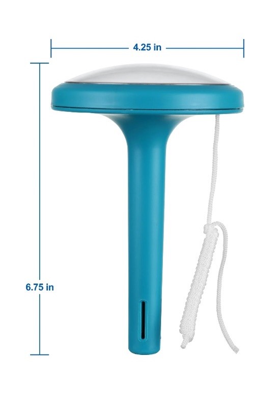 Mainstays Large Print Dial Pool Thermometer Easy Read Top View