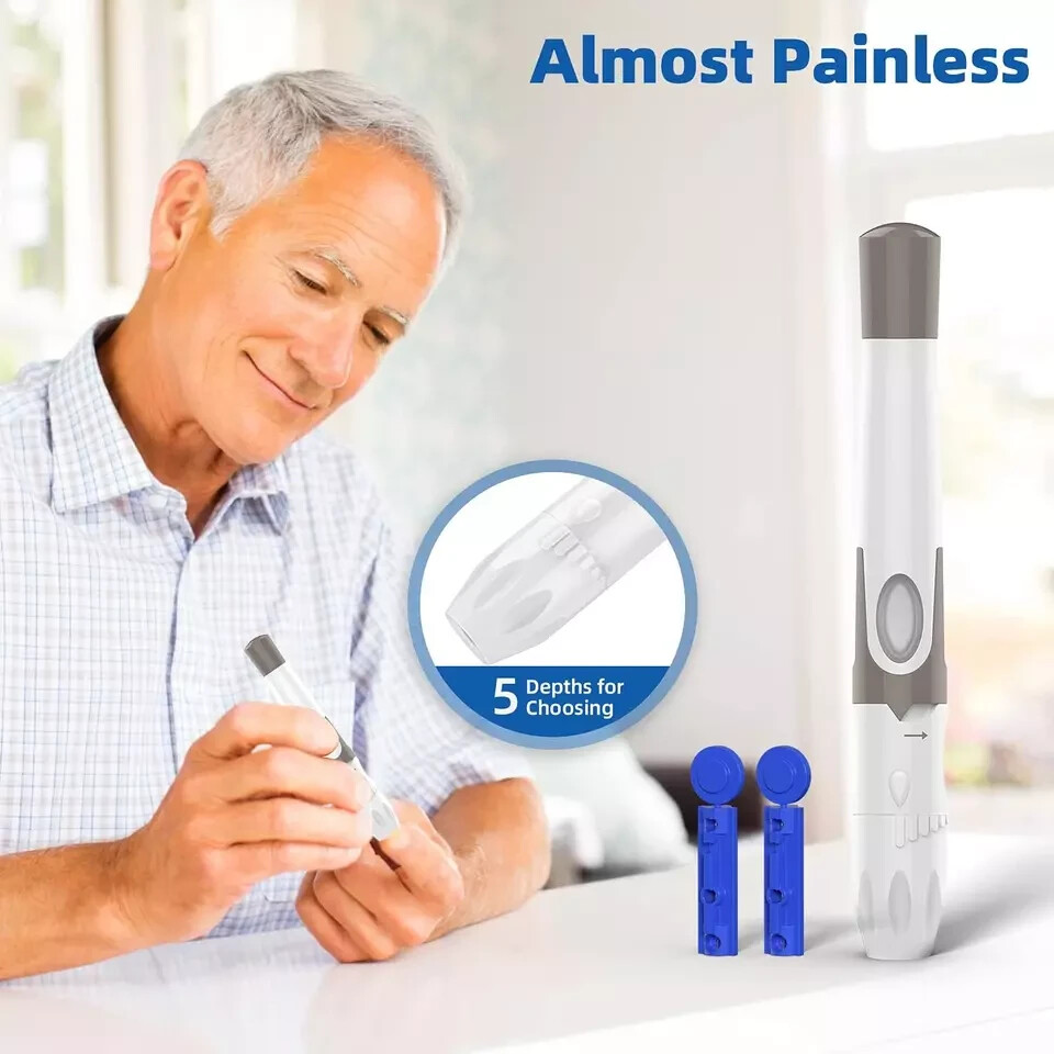 2026 NEW Metene TD-4116 Blood Glucose Monitor / 100 Strips 100 Lancets /Complete