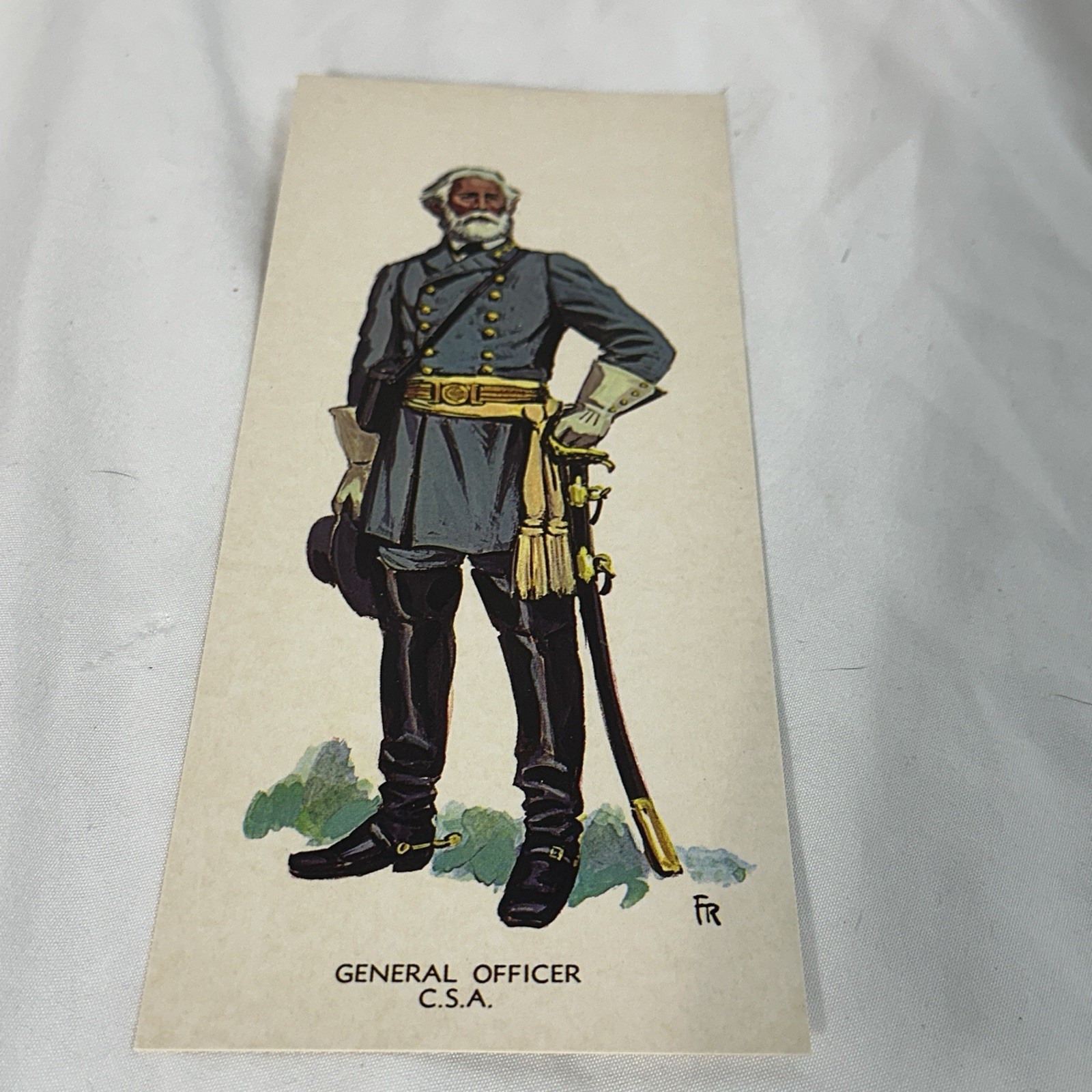 American Civil War Uniforms Of The Confederacy Set Of 6 Art Cards In Folder