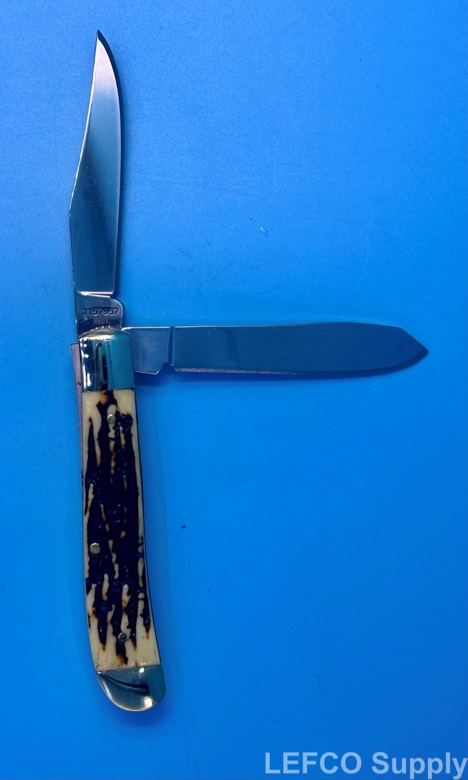 Uncle Henry Knife Set 2PC Combo Folding Knife and Bowie Fixed Blade with Sheath