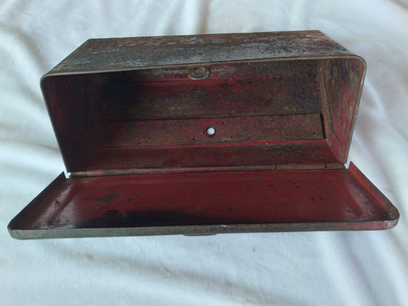 Vintage Tractor Toolbox with Tools Rich-Con Drop Forged Red