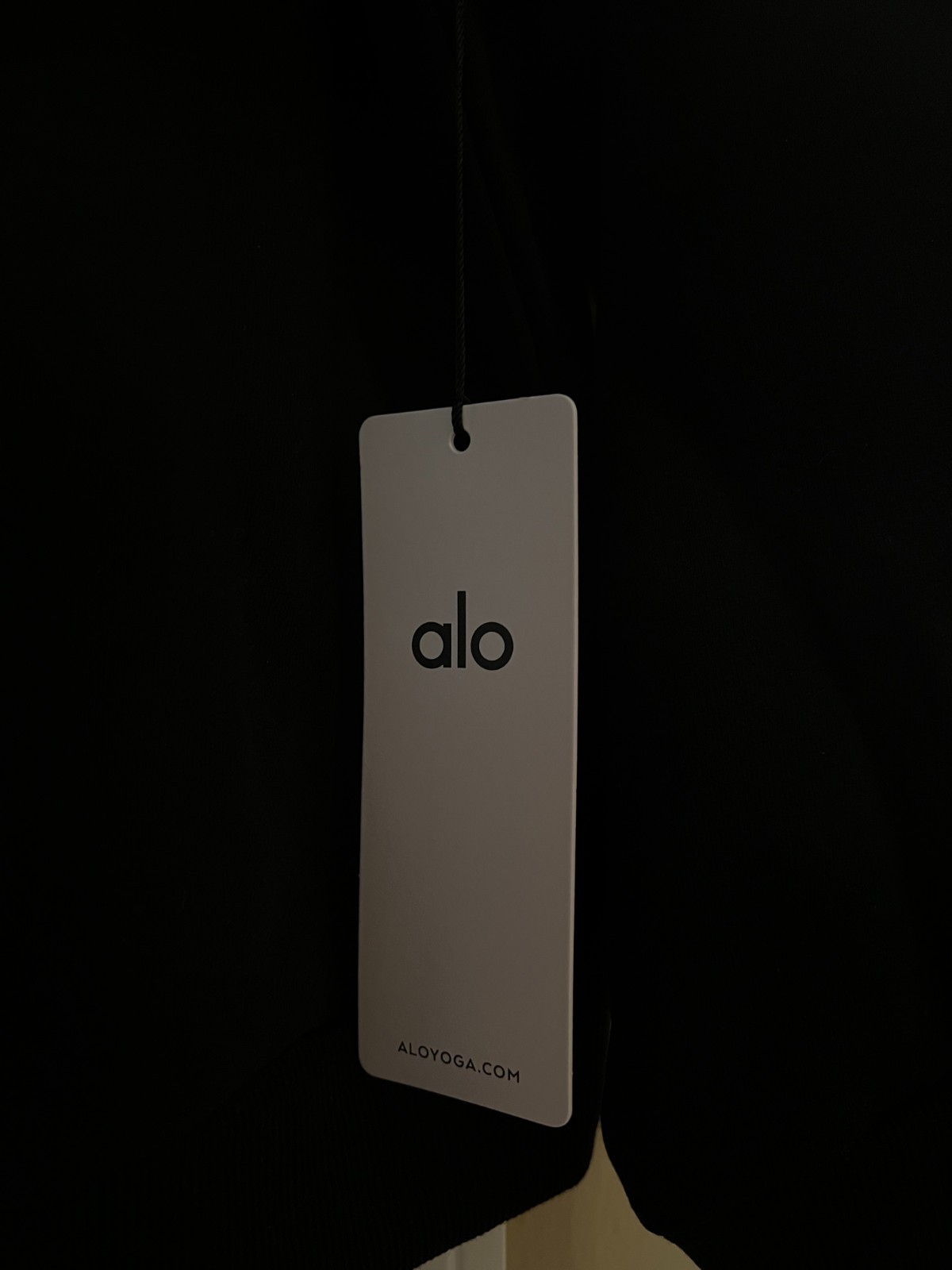 BRAND NEW ALO Yoga Size Large Black Accolade 1/4 Zip Pullover Collared Unisex