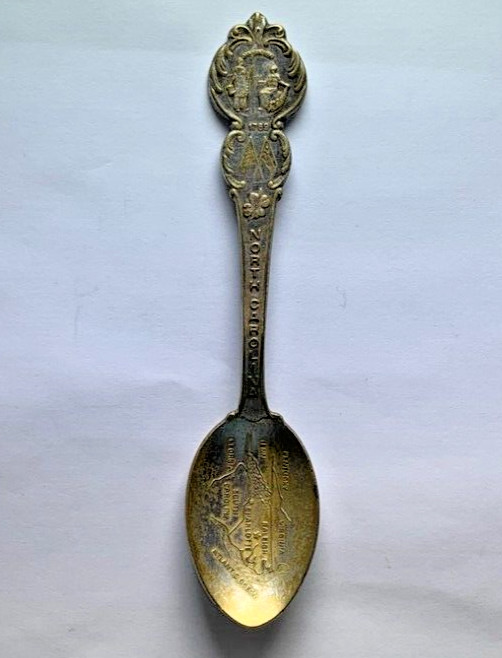 American Collectors Guild North Carolina Silverplate Spoon Vintage Souvenir