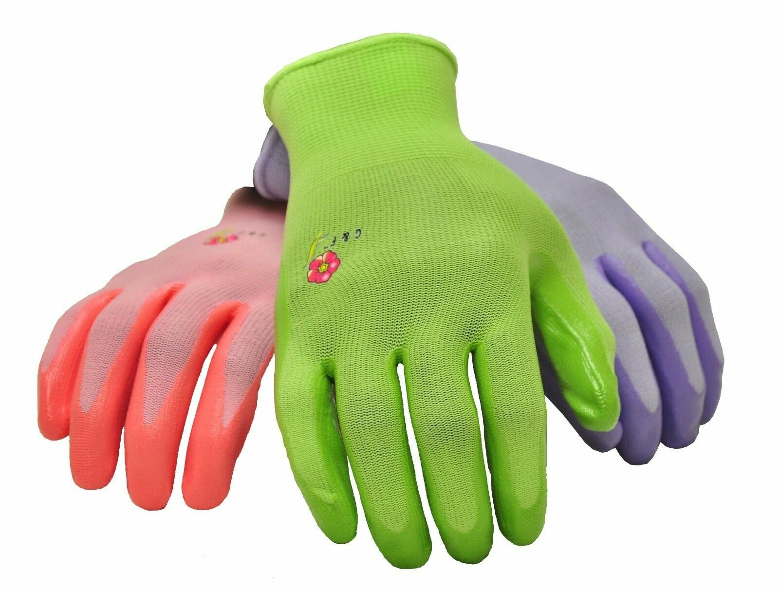 G & F 15226 Working Garden Gloves Women 6 Pair Pack Assorted Colors