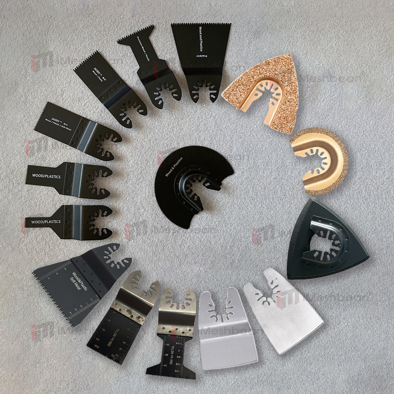 240Pcs Oscillating Multitool Saw Blade Tools For Dewalt Ridgid Makita Milwaukee