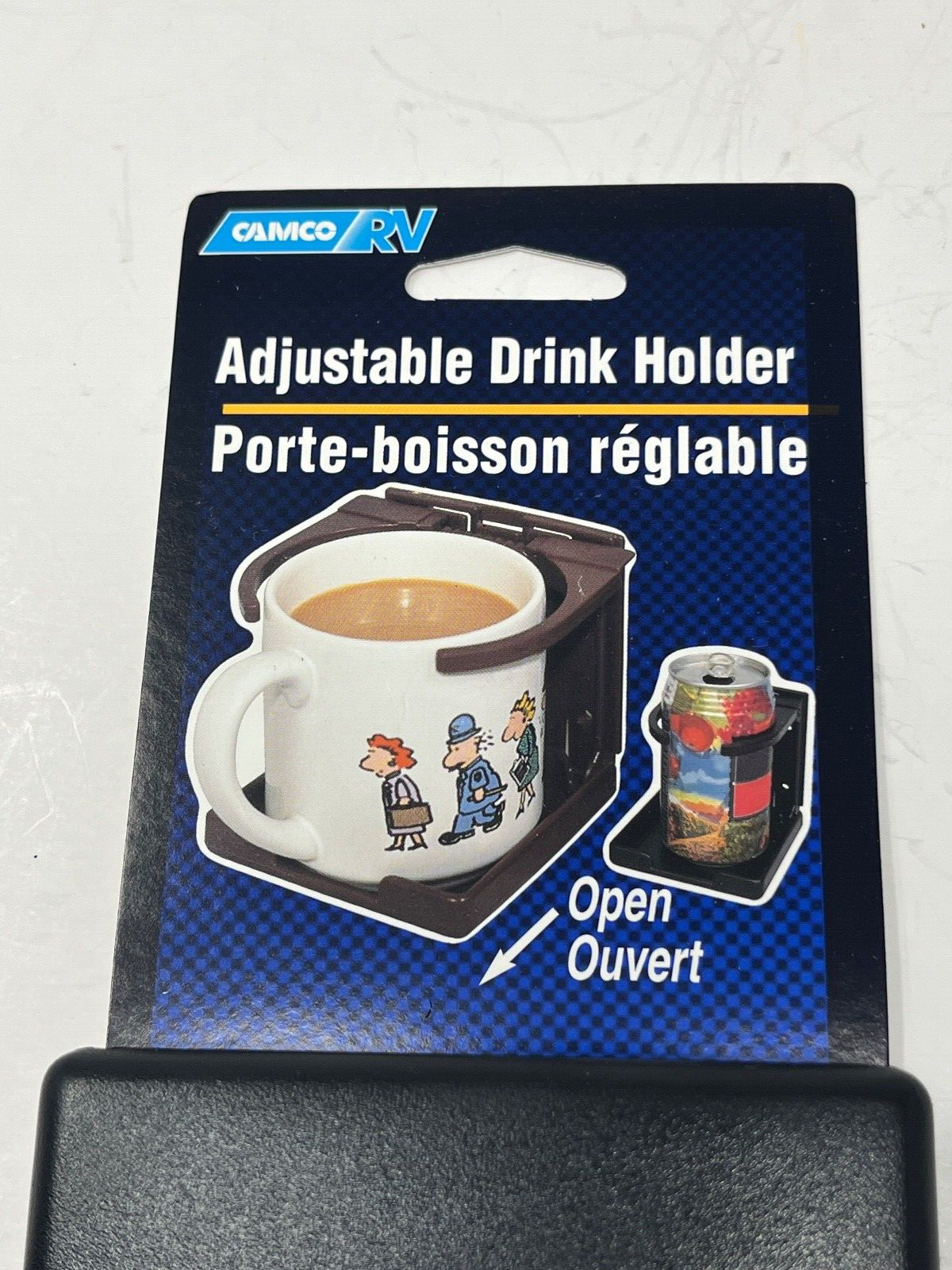 Camco 44044 Cup Holder; Wall Mount; With Self Adhesive Mount and Screw. NOS