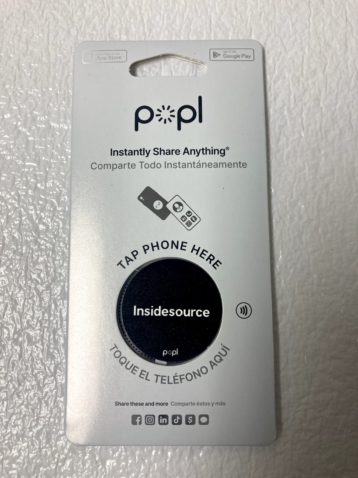 Popl Dot with PopCode Instantly Share Anything